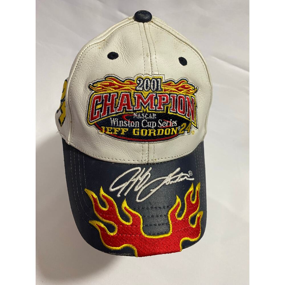 Leather Champion NASCAR Winston Cup Series Jeff Gordon Collectors Hat